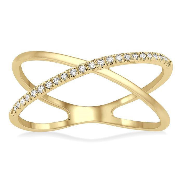 Velour Diamond Ring in Metal