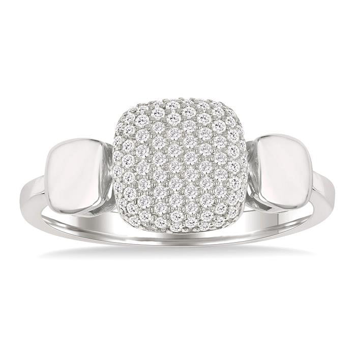 XeLinVer 14K White Gold Diamond Ring