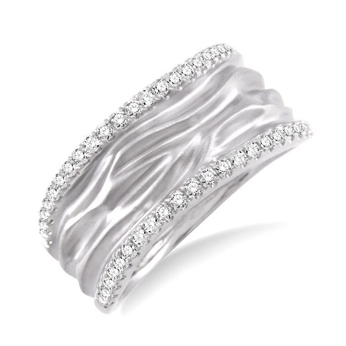 1/3 Ctw Round Cut Diamond Fashion Ring in 14K White Gold