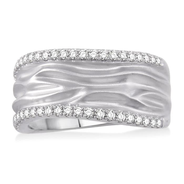 1/3 Ctw Round Cut Diamond Fashion Ring in 14K White Gold