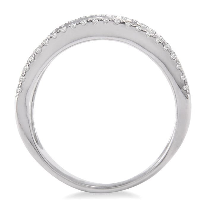 1/3 Ctw Round Cut Diamond Fashion Ring in 14K White Gold