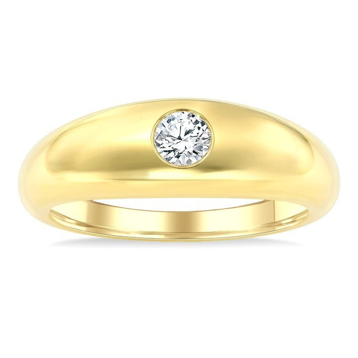 1/2 Ctw Round Cut Diamond Aeris Gold Fashion Ring in 14K Yellow Gold