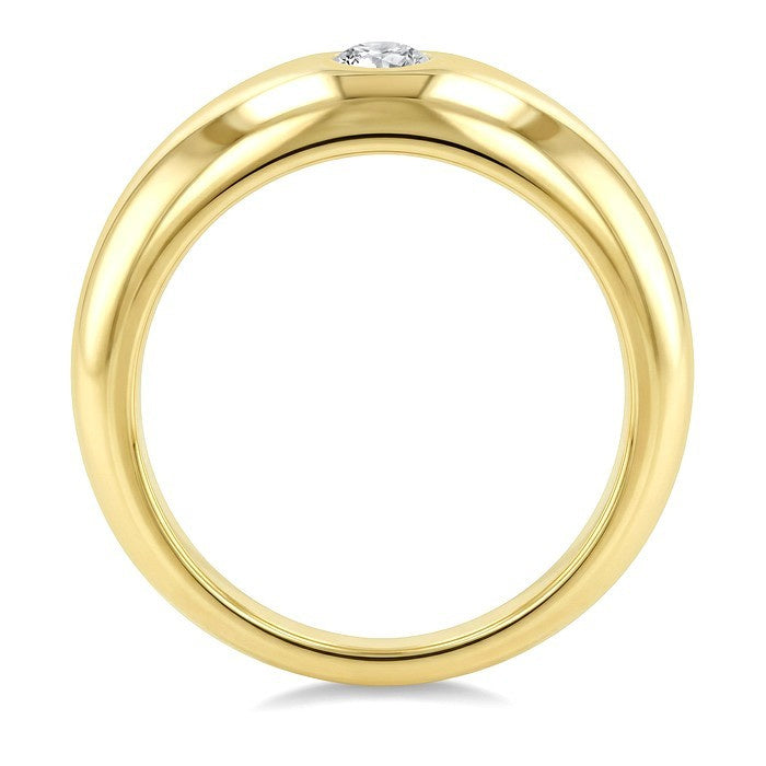 1/2 Ctw Round Cut Diamond Aeris Gold Fashion Ring in 14K Yellow Gold
