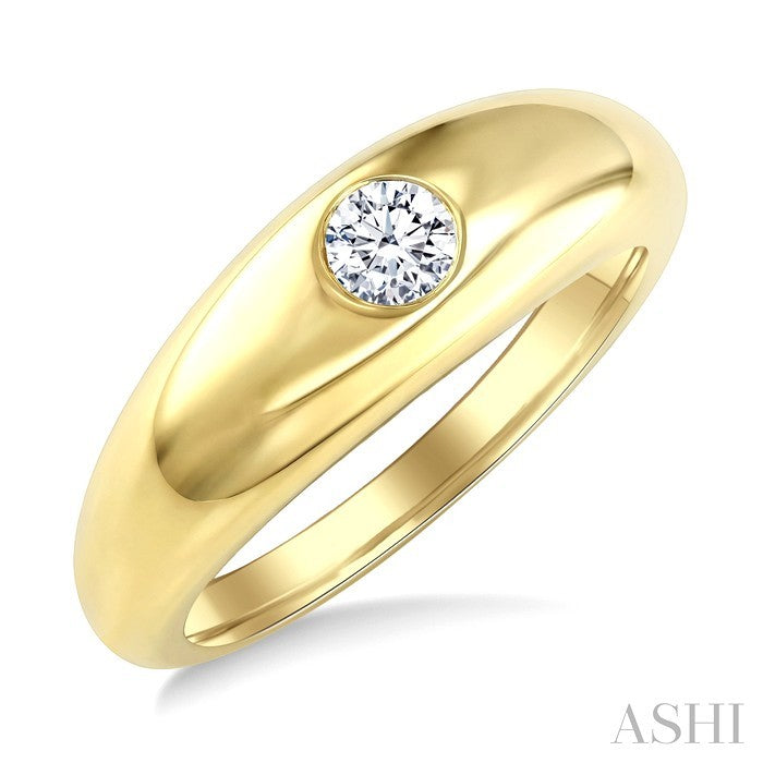 1/2 Ctw Round Cut Diamond Aeris Gold Fashion Ring in 14K Yellow Gold