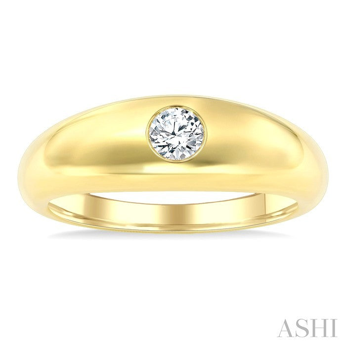 1/2 Ctw Round Cut Diamond Aeris Gold Fashion Ring in 14K Yellow Gold