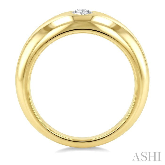 1/2 Ctw Round Cut Diamond Aeris Gold Fashion Ring in 14K Yellow Gold
