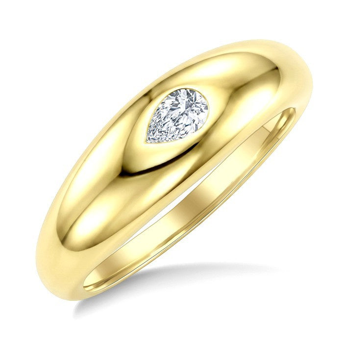 1/4 Ctw Pear Cut Diamond Aeris Gold East-West Fashion Ring in 14K Yellow Gold