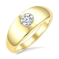 1/4 Ctw Round Cut Diamond Aeris Gold Fashion Ring in 14K Yellow Gold