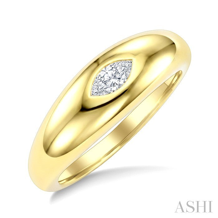 1/4 Ctw Marquise Cut Diamond Aeris Gold East-West Fashion Ring in 14K Yellow Gold