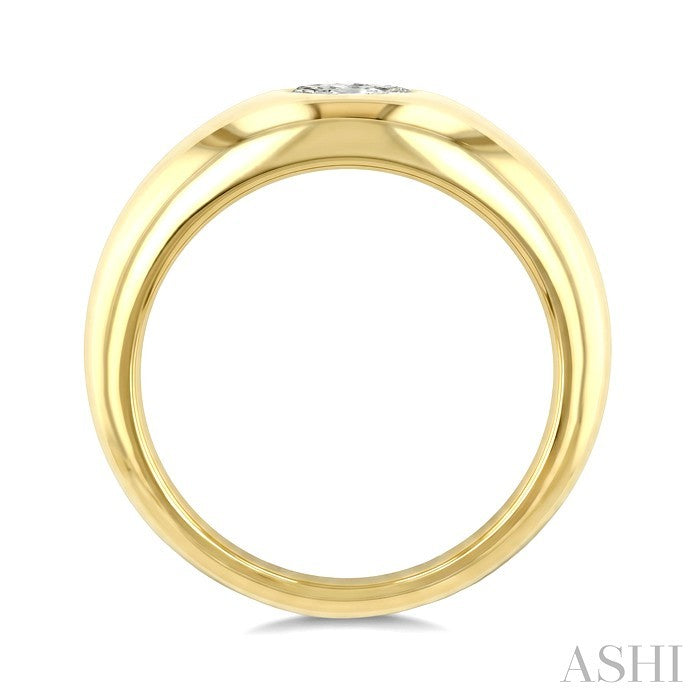 1/4 Ctw Marquise Cut Diamond Aeris Gold East-West Fashion Ring in 14K Yellow Gold