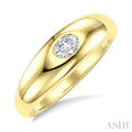 1/4 Ctw Oval Cut Diamond Aeris Gold East-West Fashion Ring in 14K Yellow Gold