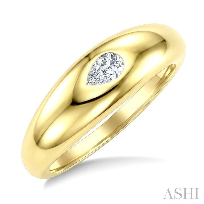 1/4 Ctw Pear Cut Diamond Aeris Gold East-West Fashion Ring in 14K Yellow Gold