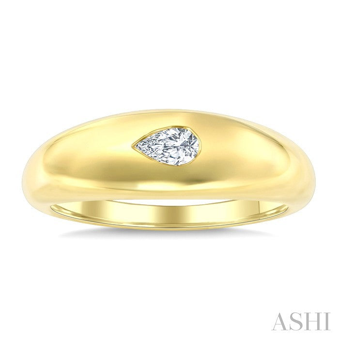 1/4 Ctw Pear Cut Diamond Aeris Gold East-West Fashion Ring in 14K Yellow Gold