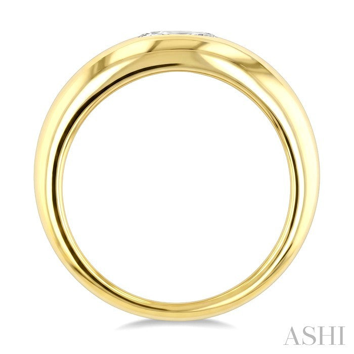 1/4 Ctw Pear Cut Diamond Aeris Gold East-West Fashion Ring in 14K Yellow Gold