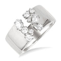 Bold Mixed Shape Diamond Fashion Open Band