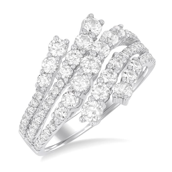 Bypass Diamond Fashion Ring