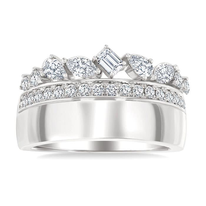 Aurora Diamond Ring in Metal