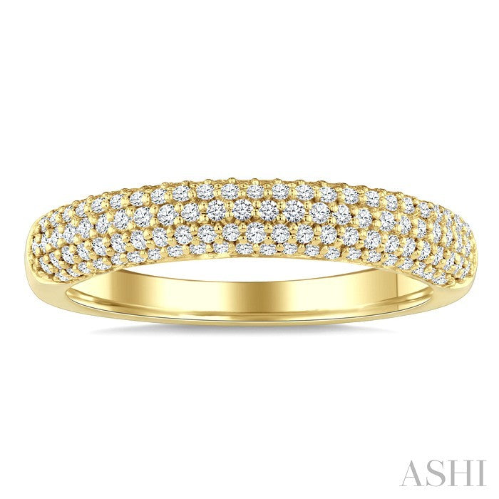 1/2 Ctw Round Cut Diamond Aeris Gold Fashion Band Set in 14K Yellow Gold
