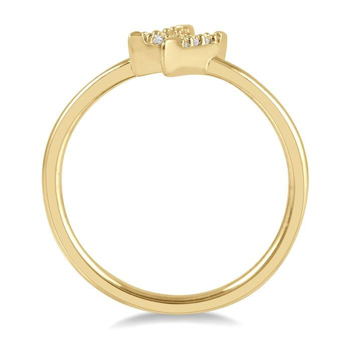 Stackable Lightning Bolt Petite Diamond Fashion Ring