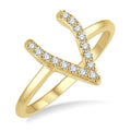 Stackable Wishbone Petite Diamond Fashion Ring