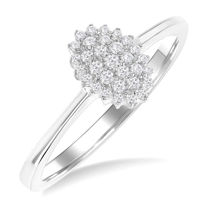 Heritage Diamond Ring in White Gold
