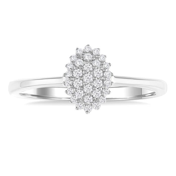 Heritage Diamond Ring in White Gold