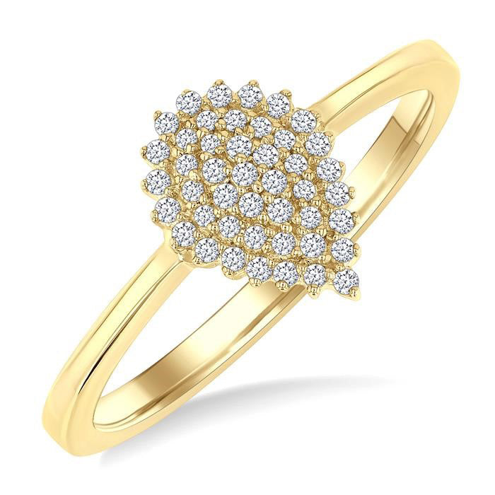 Elegance Diamond Ring in Yellow Gold