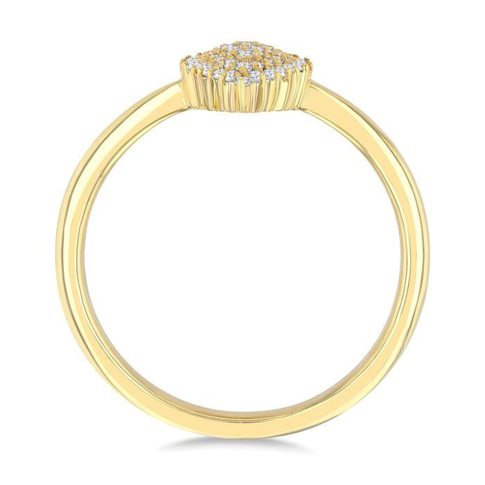 Elegance Diamond Ring in Yellow Gold