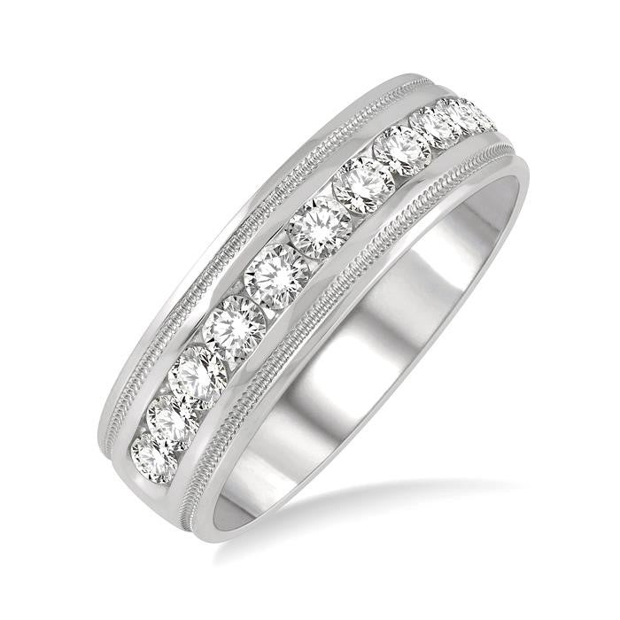 Channel Set Men's Diamond Band