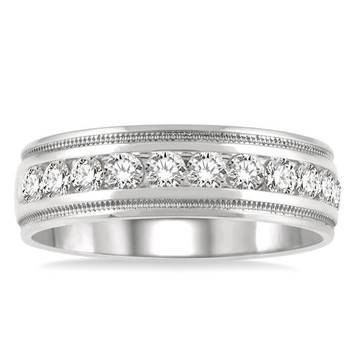 Channel Set Men's Diamond Band