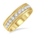 Channel Set Men's Diamond Band