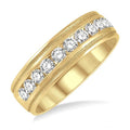 Channel Set Men's Diamond Band