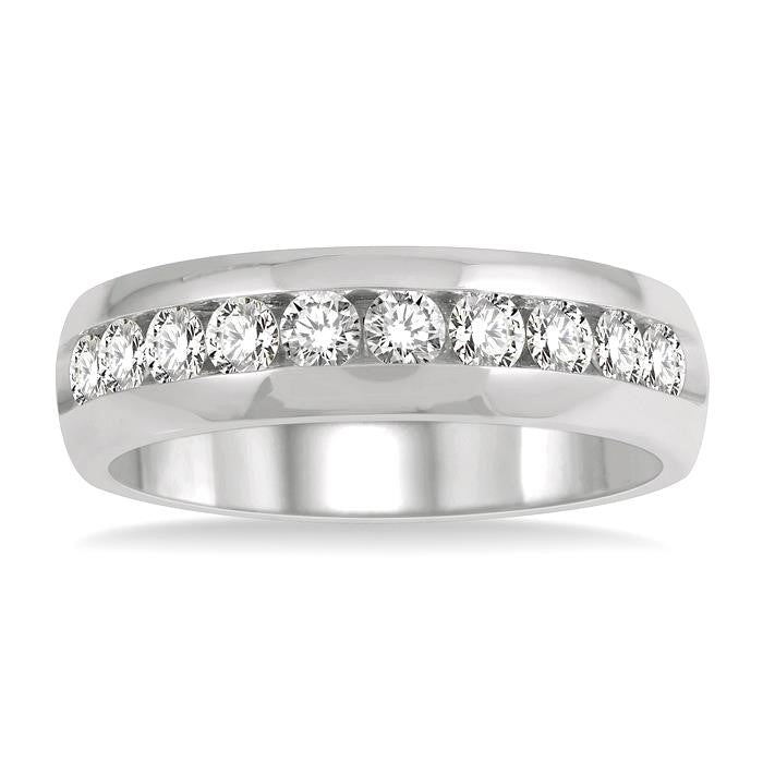 Channel Set Men's Diamond Band
