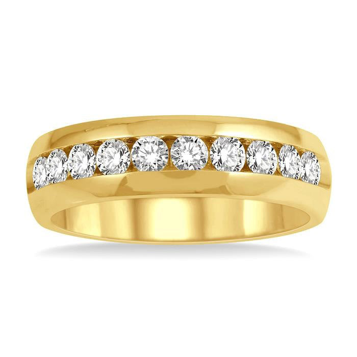 Channel Set Men's Diamond Band