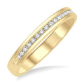 1/4 Ctw Round Cut Diamond Men's Band 14K Yellow Gold
