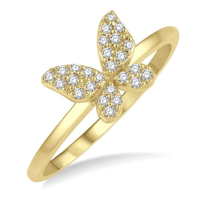 Aurora Diamond Ring in Yellow Gold