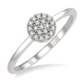 Midnight Diamond Ring in White Gold