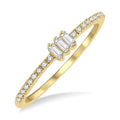 Rainbow Silhouette Diamond Ring