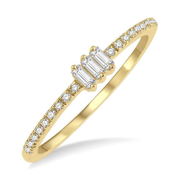 Rainbow Silhouette Diamond Ring