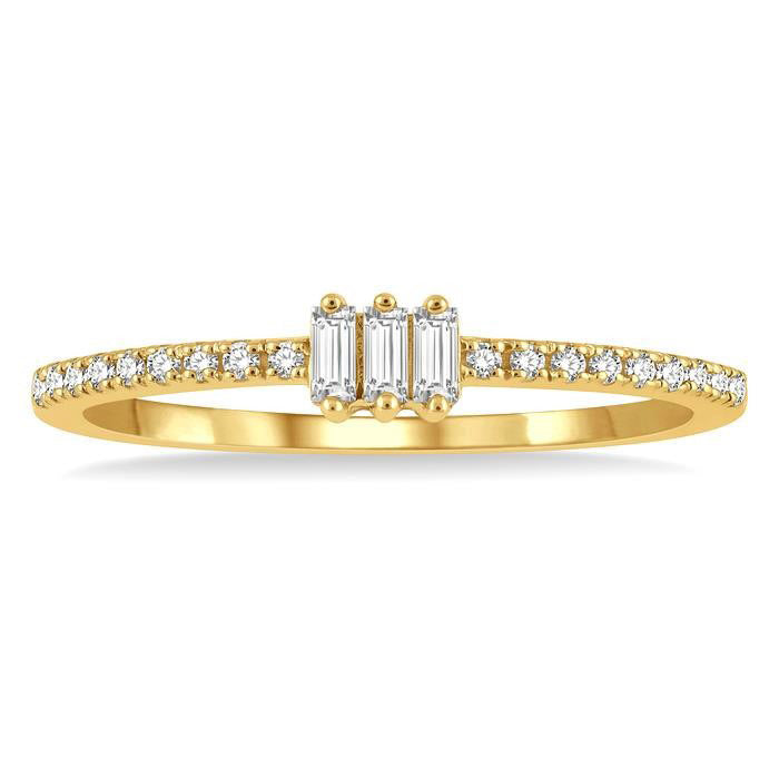 Rainbow Silhouette Diamond Ring