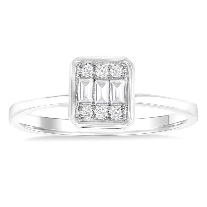 Passion Diamond Ring in White Gold