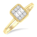 Velour Diamond Ring in Yellow Gold