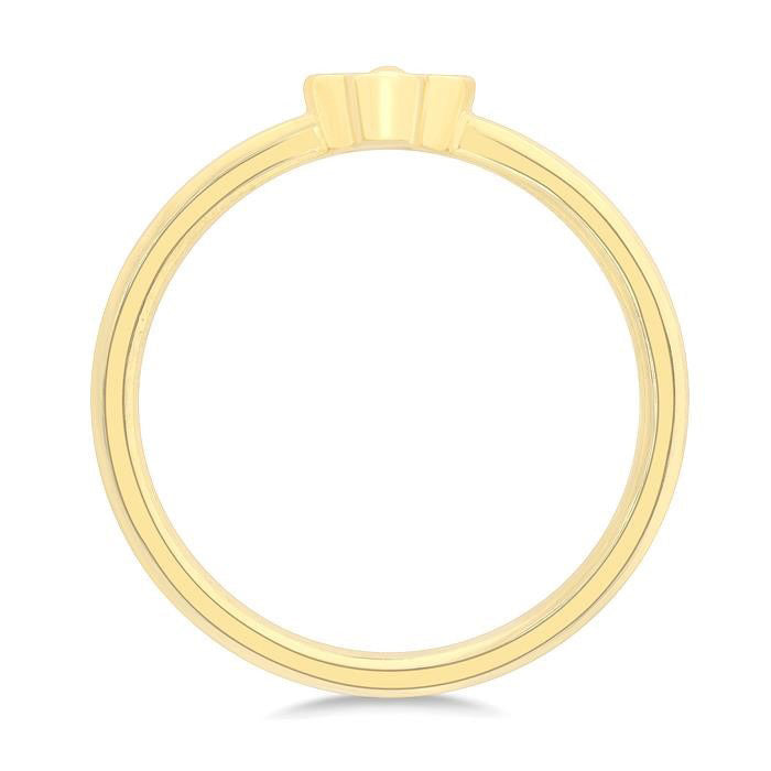 Petite Clover Diamond Fashion Ring