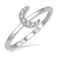 Starlight Diamond Ring in White Gold