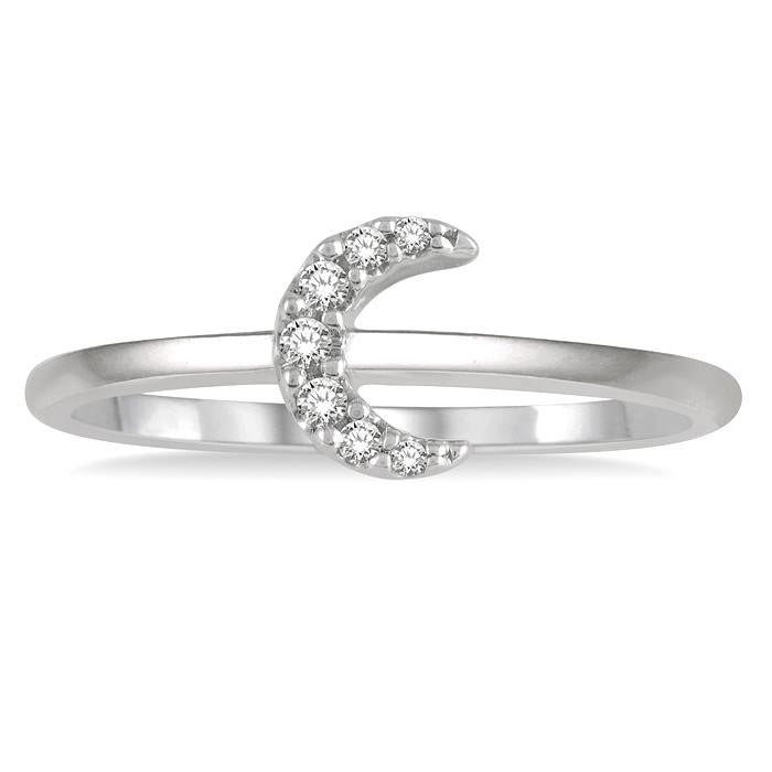 Starlight Diamond Ring in White Gold