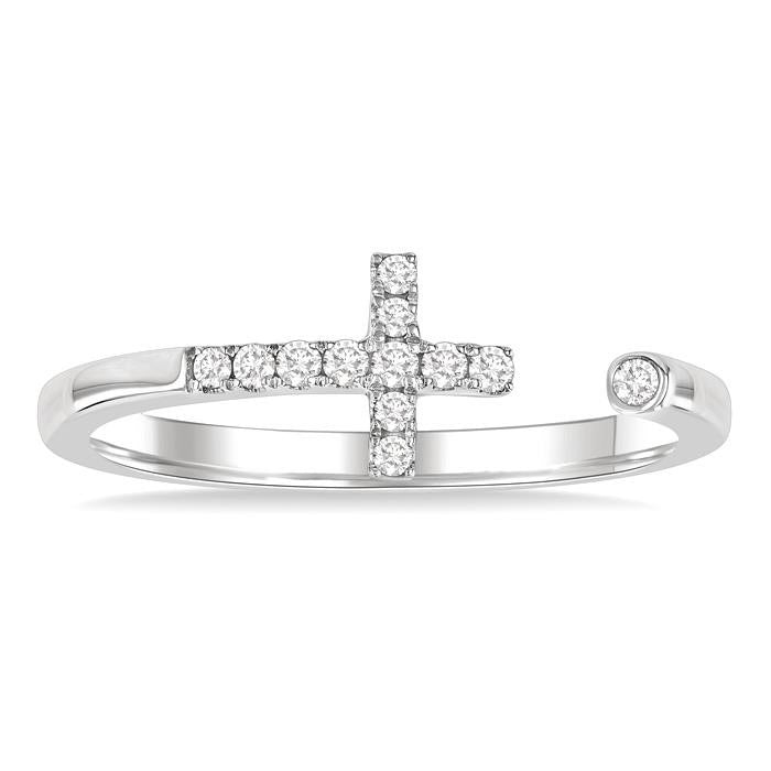 Whisper Diamond Ring in White Gold