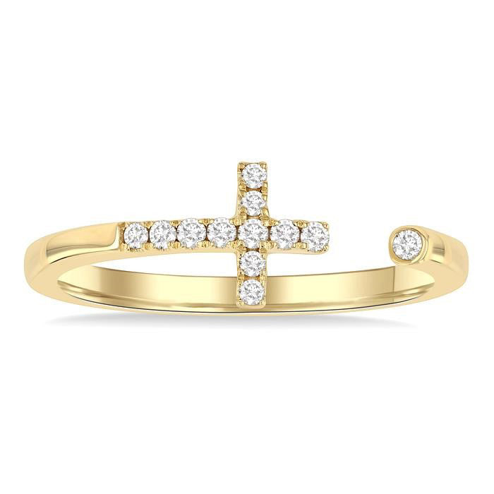 Velour Diamond Ring in Yellow Gold