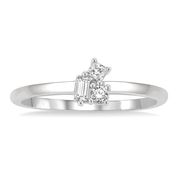 Velour Diamond Ring in Metal