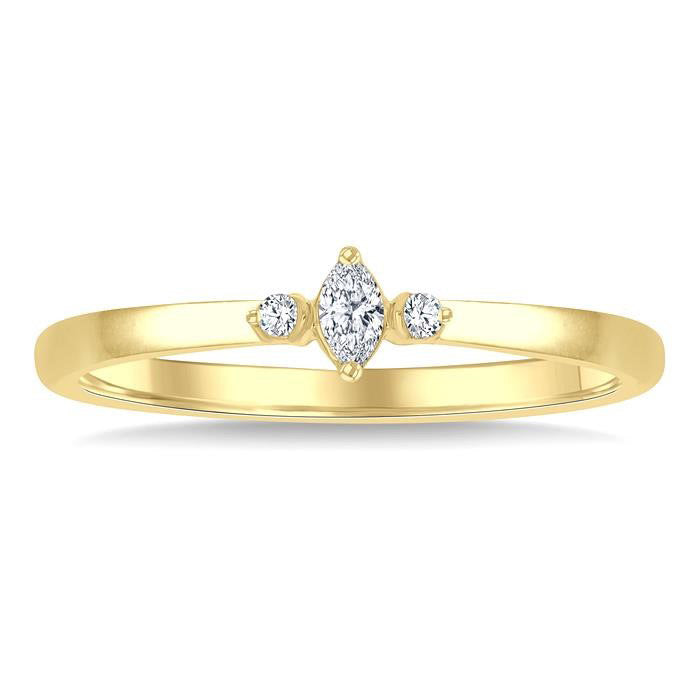 Heritage Diamond Ring in Yellow Gold