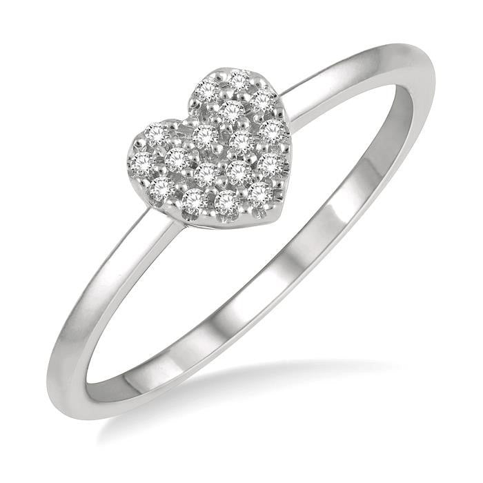 Heritage Diamond Ring in White Gold